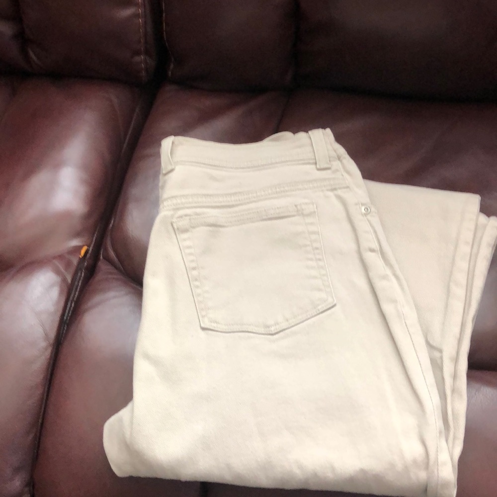 Gloria Vanderbilt sand colored jeans